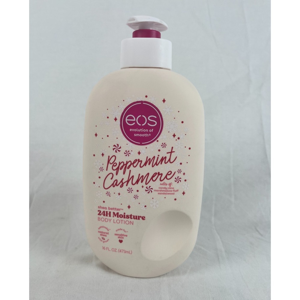EOS Whipped Peppermint Cashmere Holiday‎ Body Lotion 16 fl oz